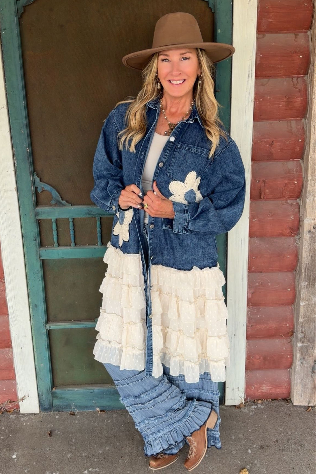 Country Charm Denim Dress
