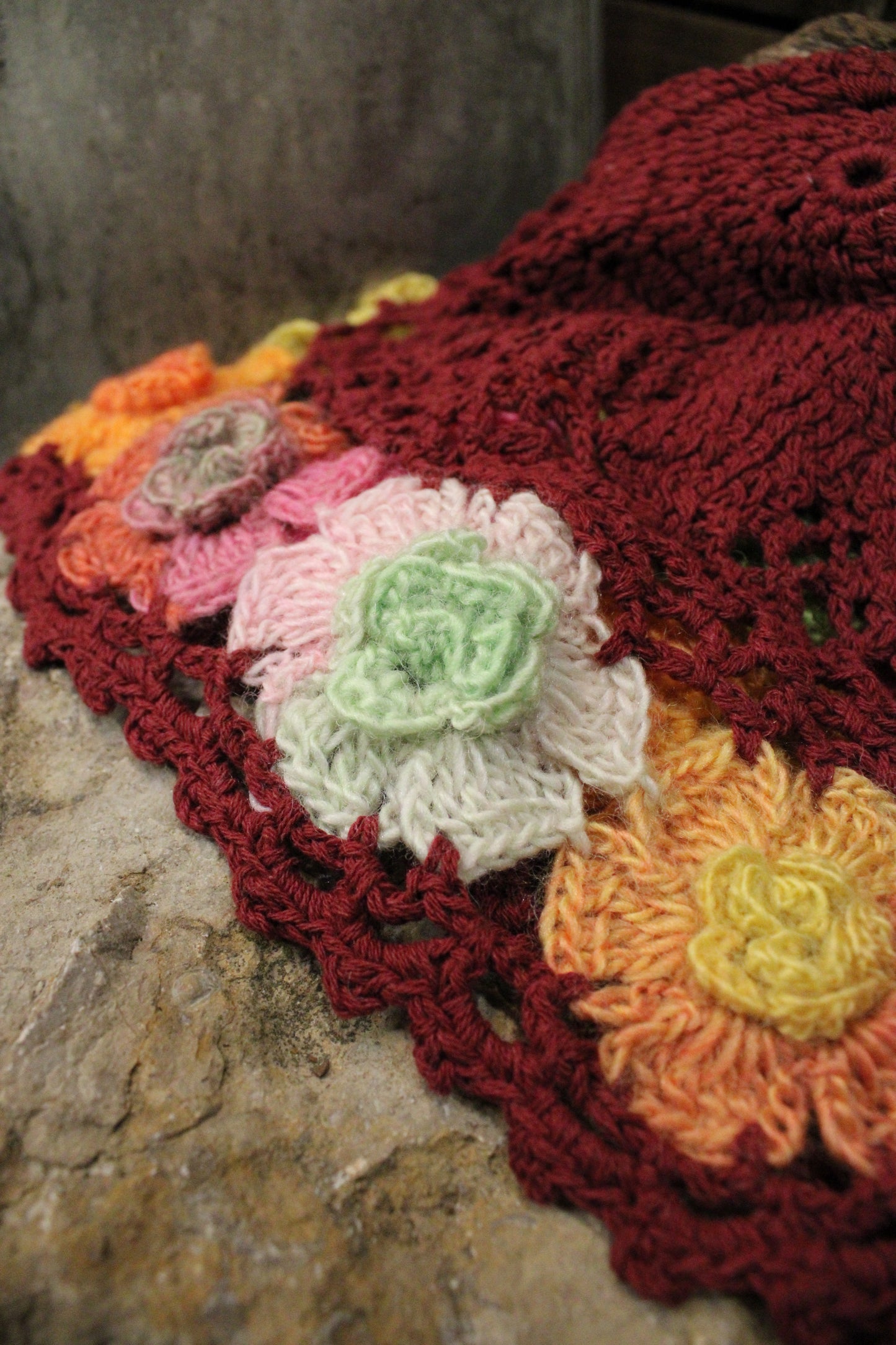 Crochet Away Hat Burgundy/Wine