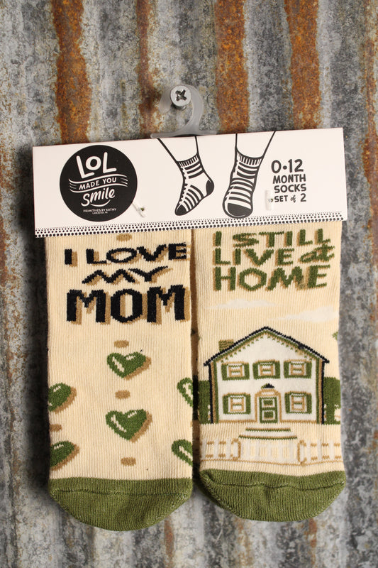 I Love My Mom Socks