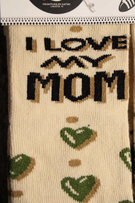 I Love My Mom Socks