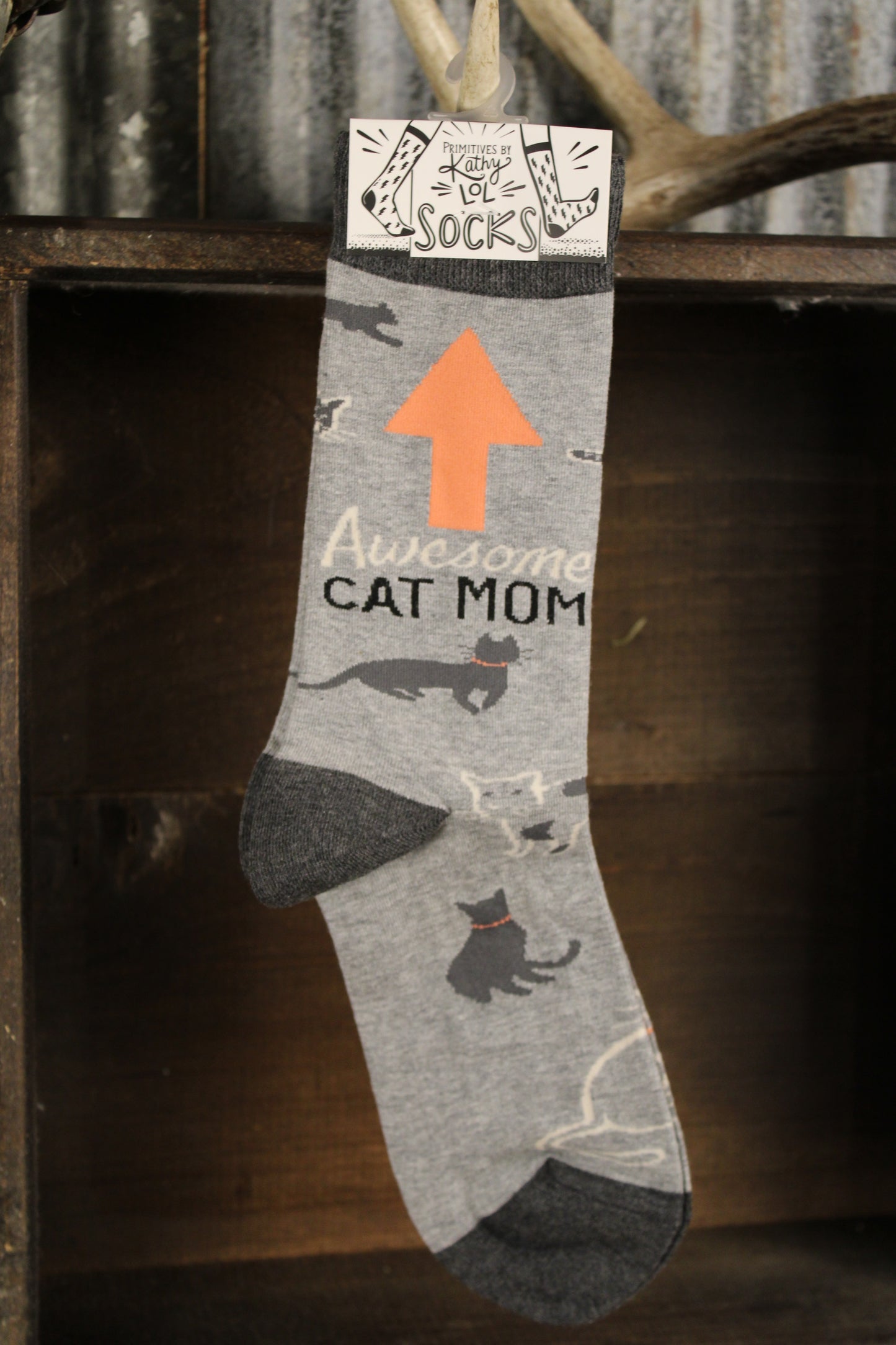 Awesome Cat Mom Socks