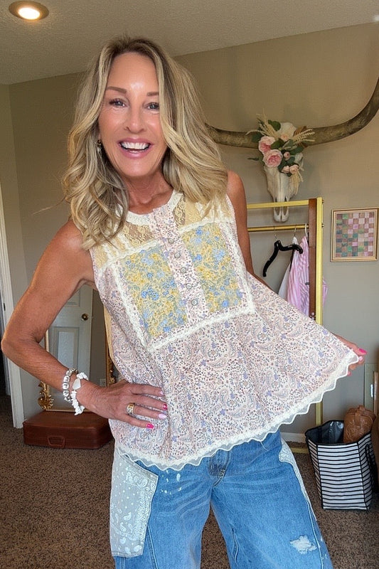 Honey Blossom Lace Top