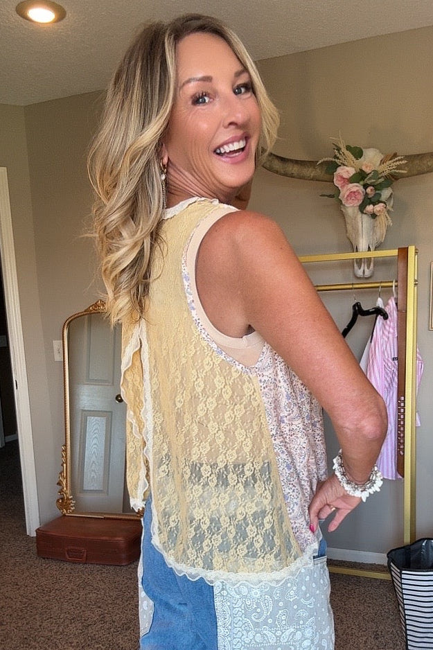 Honey Blossom Lace Top