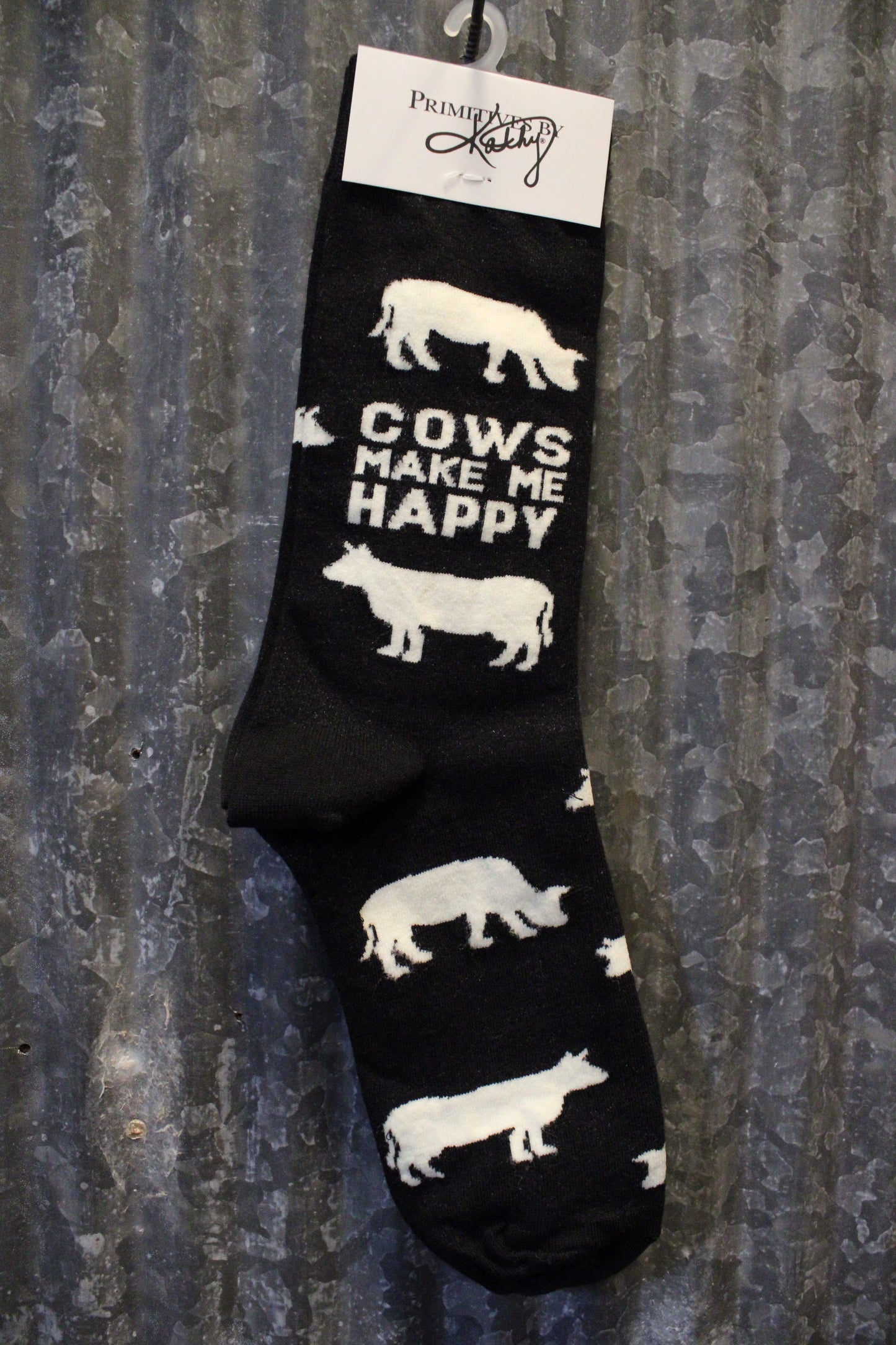 Cows Make Me Happy Socks