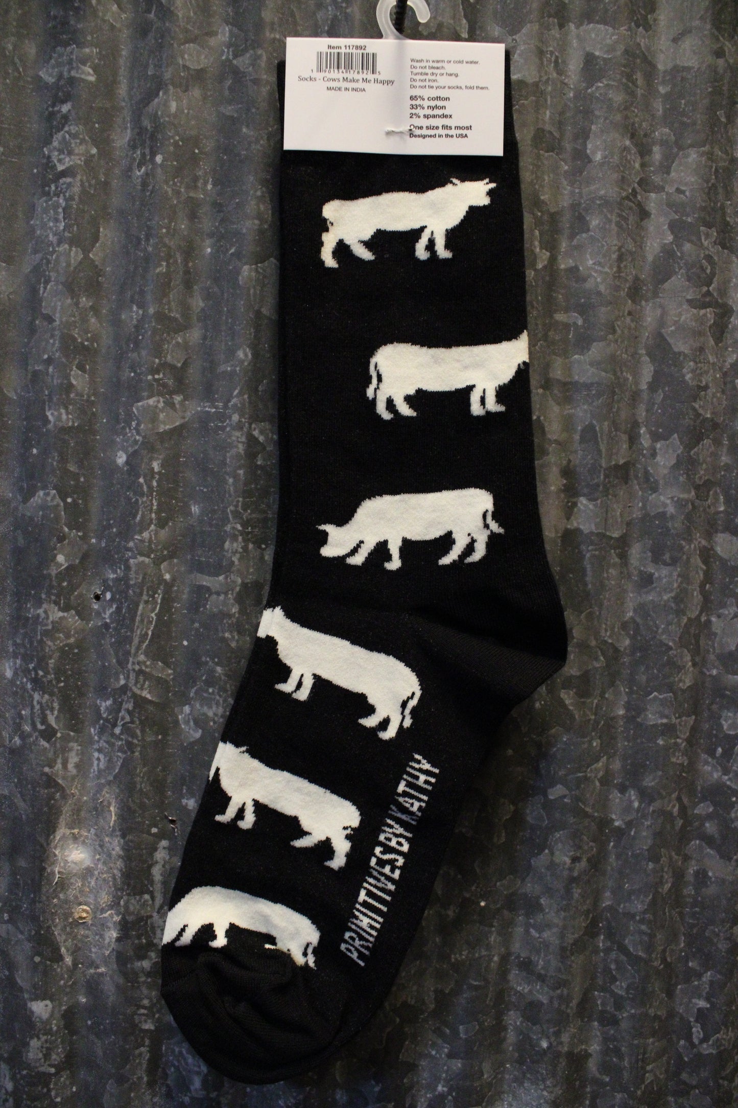 Cows Make Me Happy Socks