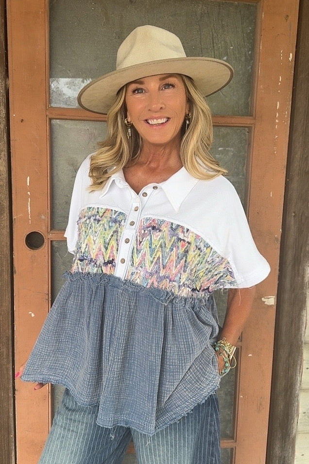 Confetti Canyon Casual Top