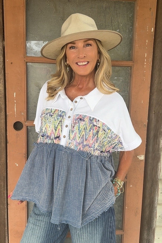 Confetti Canyon Casual Top