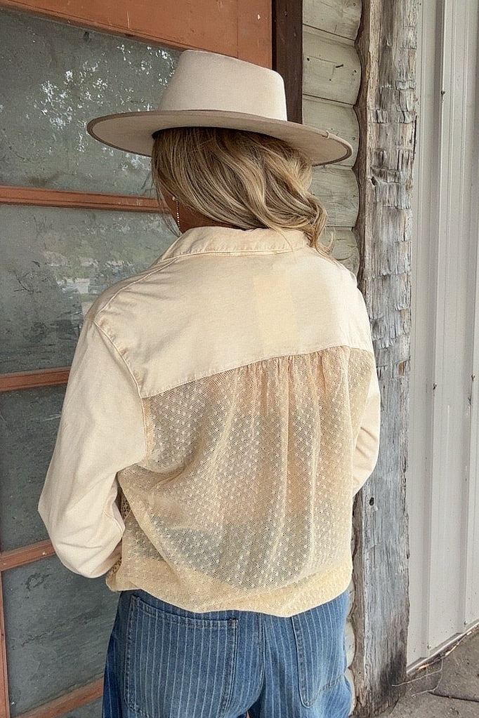 Heirloom Lace Latte Blouse