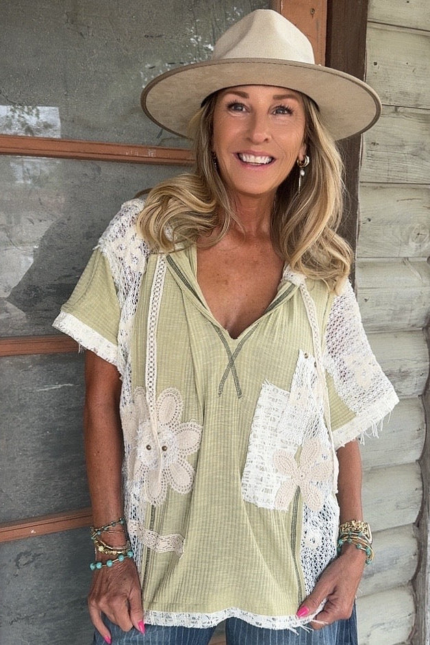 Cactus & Lace Sage Casual Hoodie