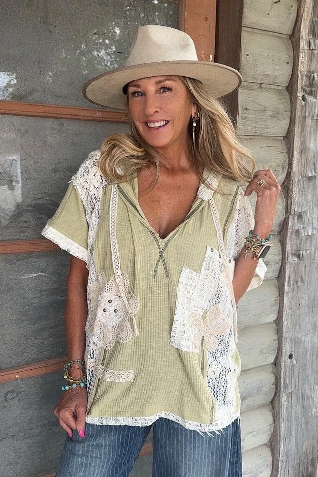 Cactus & Lace Sage Casual Hoodie