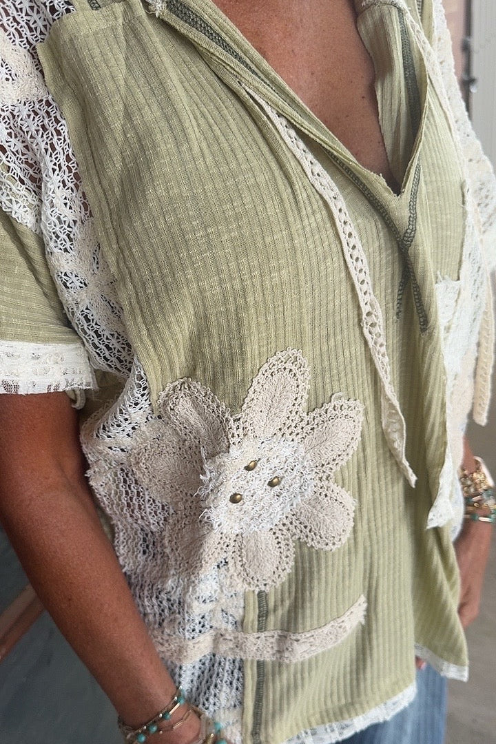 Cactus &amp; Lace Sage Casual Hoodie