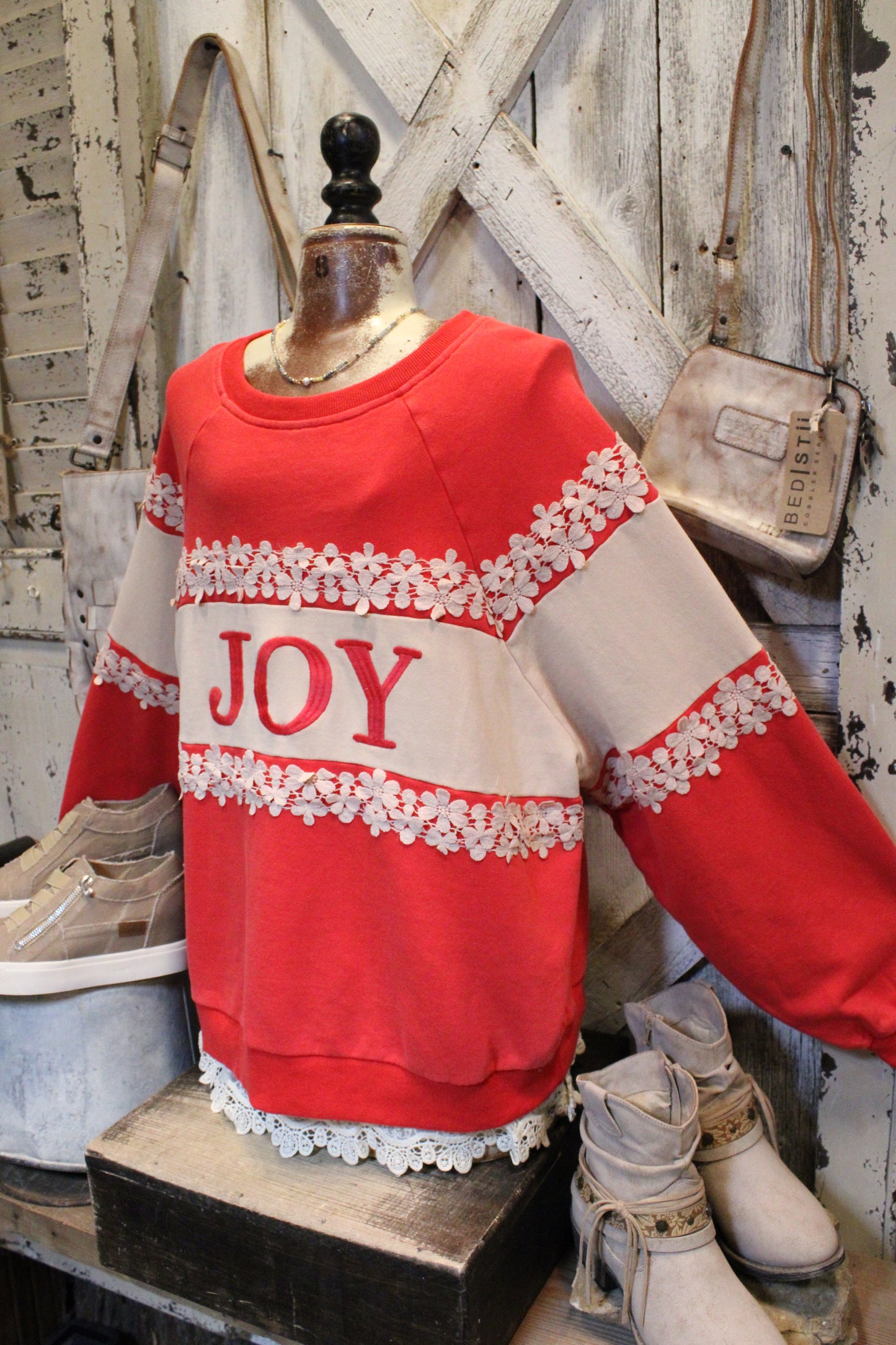 Joy Blooms Cotton Sweatshirt