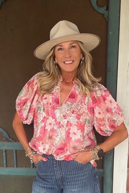 Wildflower Blush Blouse