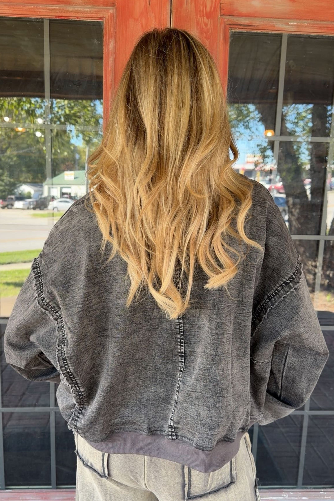 Midnight Daisy Sweatshirt Top