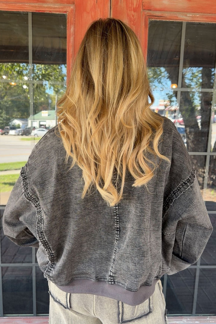 Midnight Daisy Sweatshirt Top