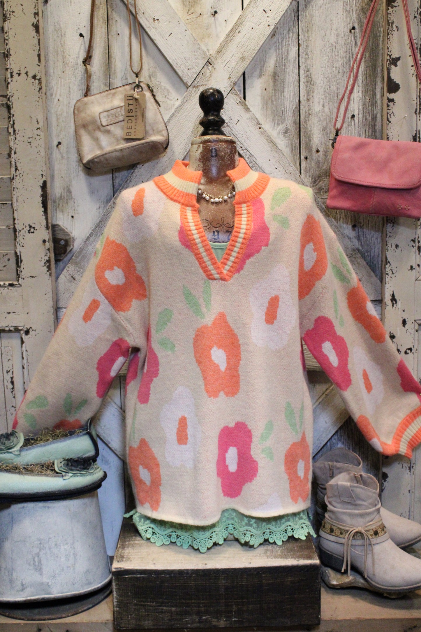 Groovy Garden Knit Sweater