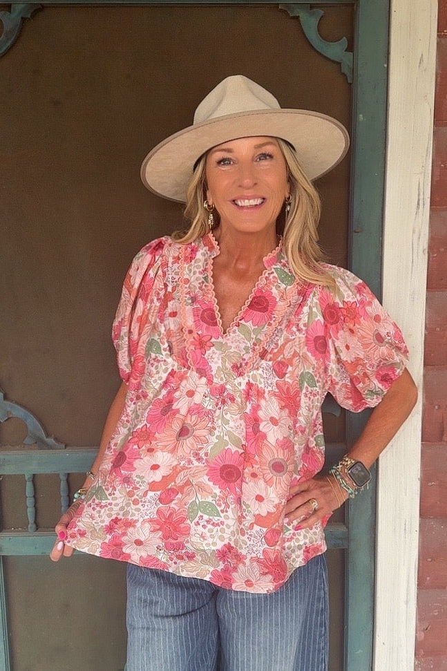 Wildflower Blush Blouse