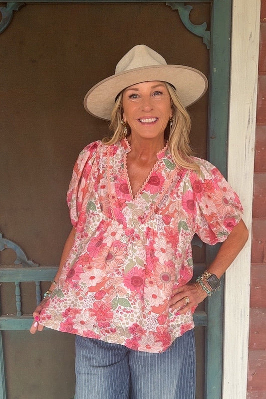 Wildflower Blush Blouse