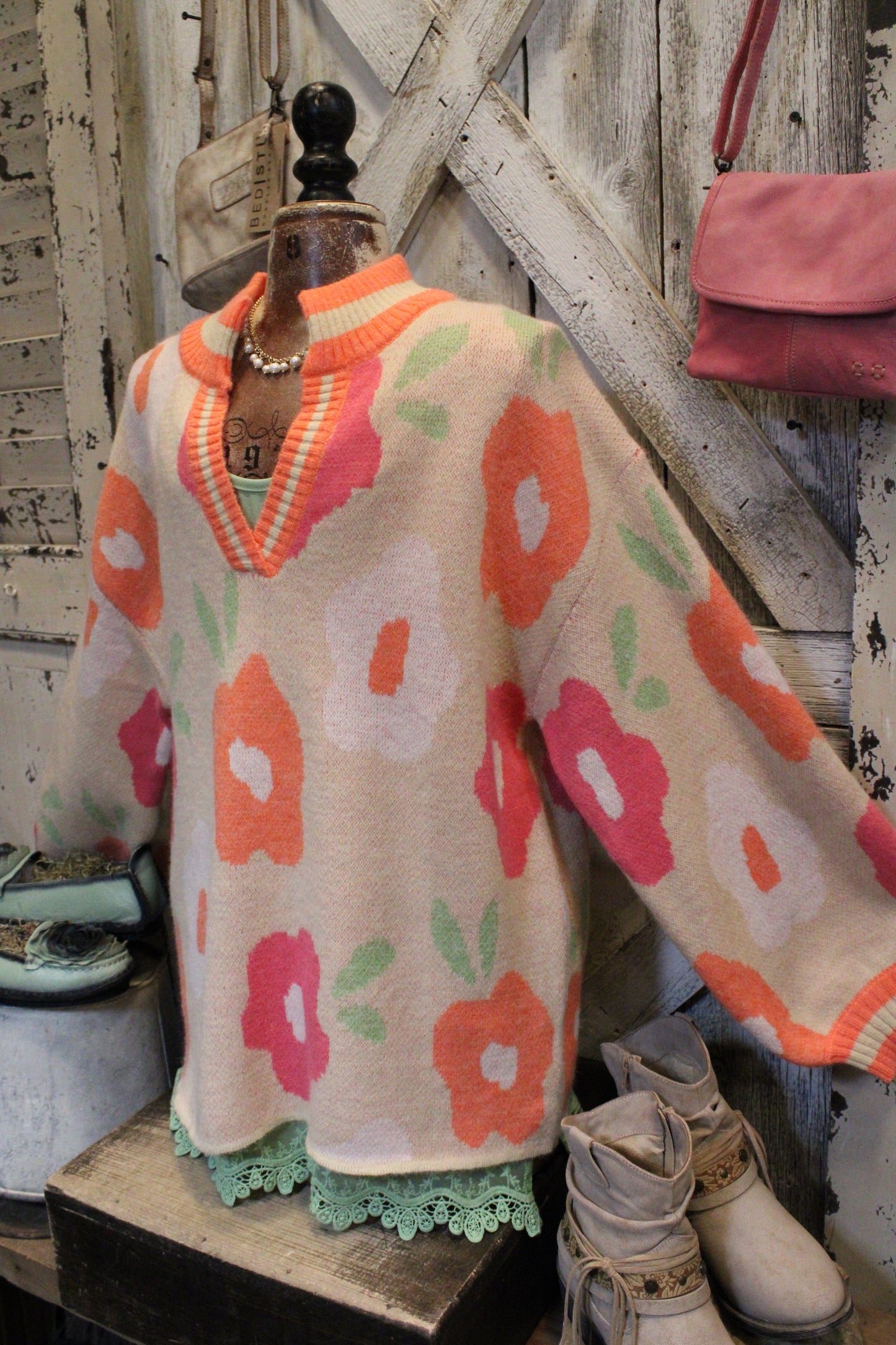 Groovy Garden Knit Sweater