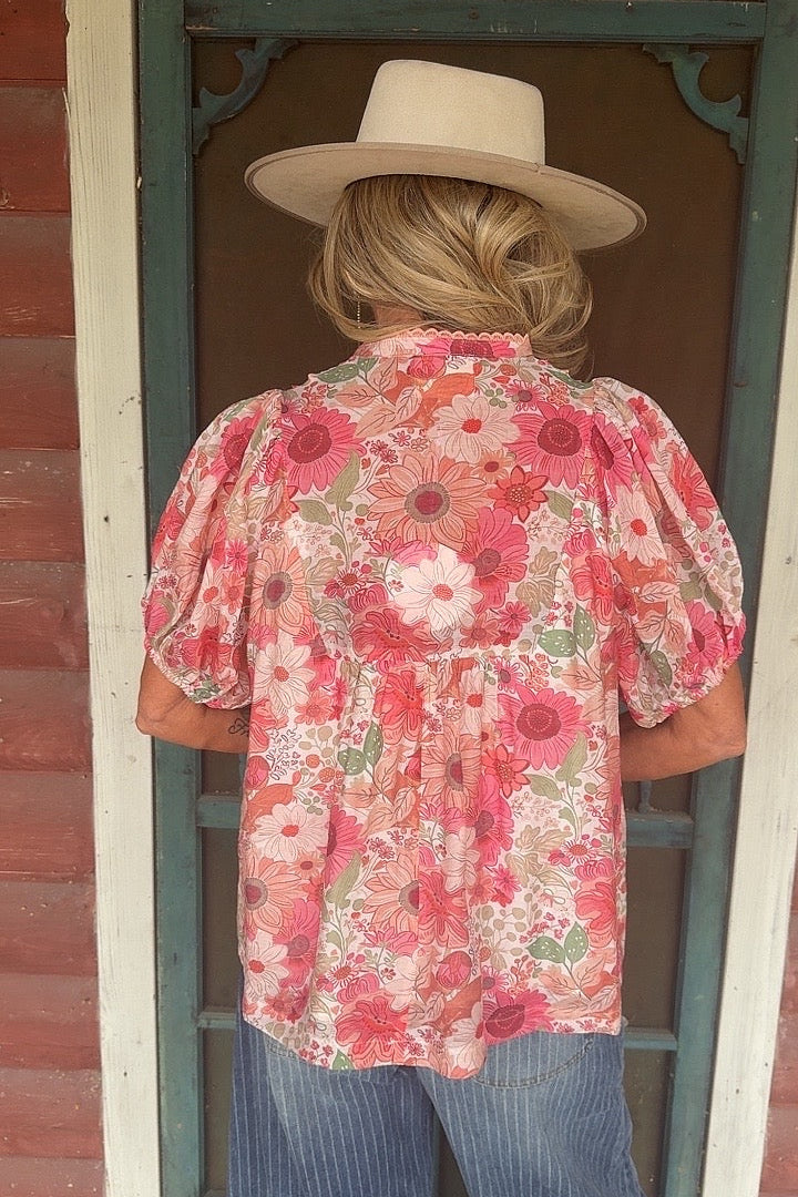 Wildflower Blush Blouse