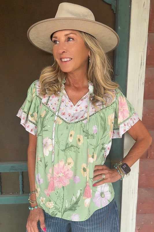 Summer Solstice Sage Blouse