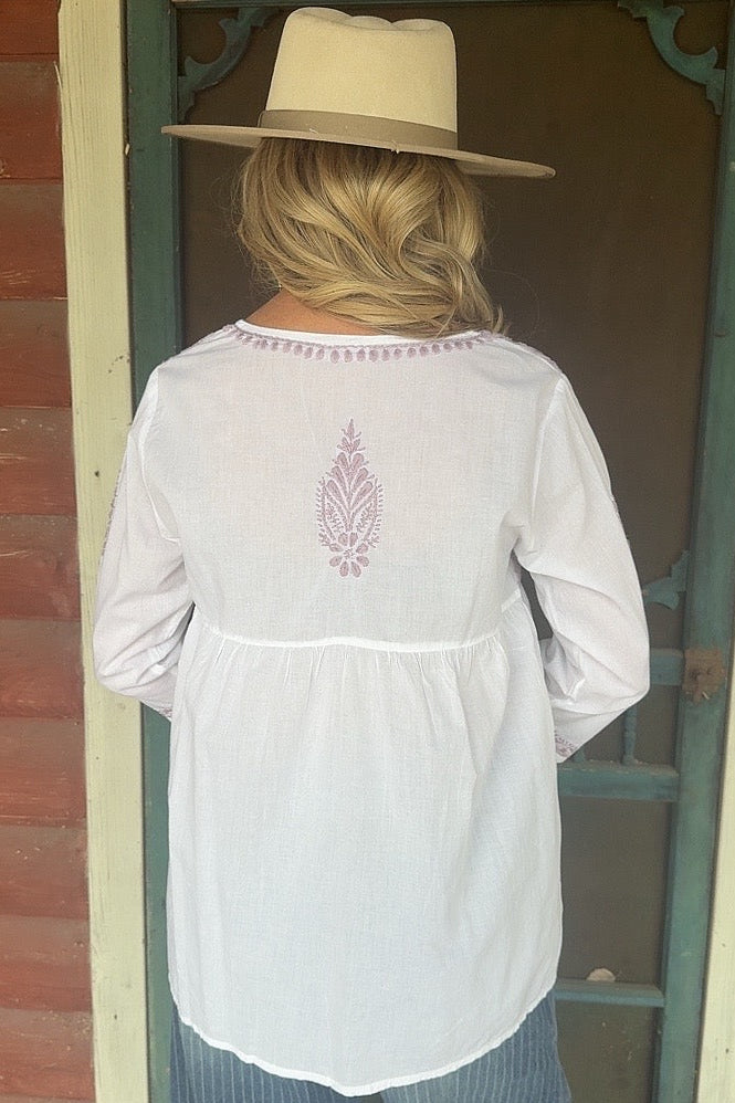 Wisteria Whisper Cotton Top