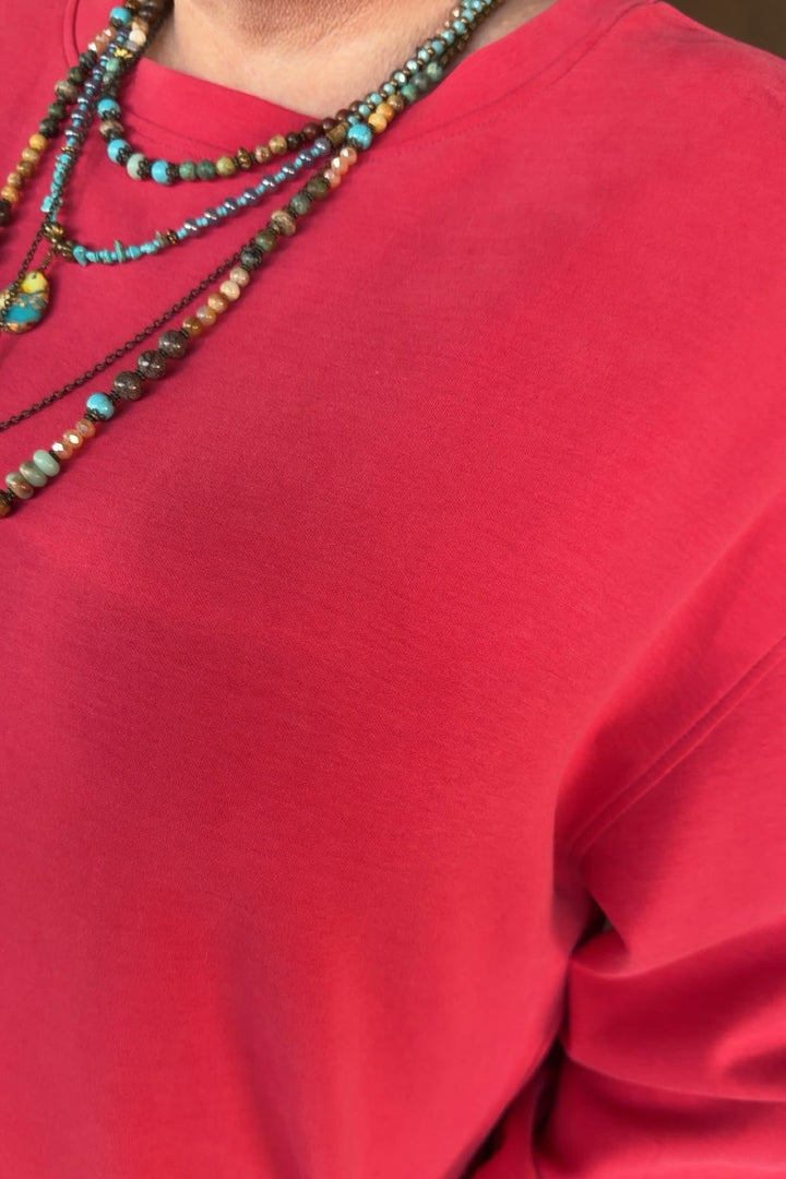 Silky Soft Winter Berry Sweatshirt