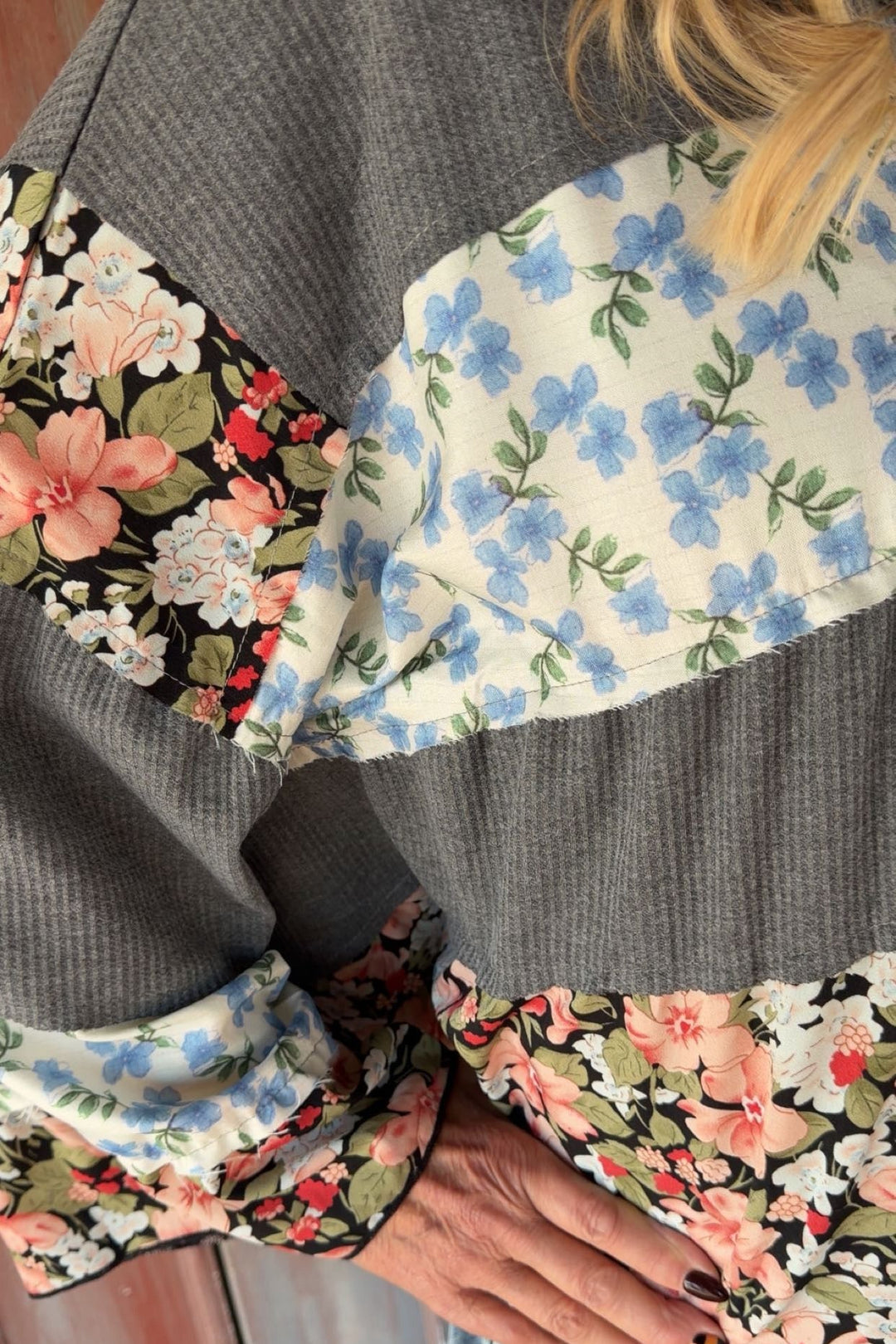 Midnight Meadow Waffle Top