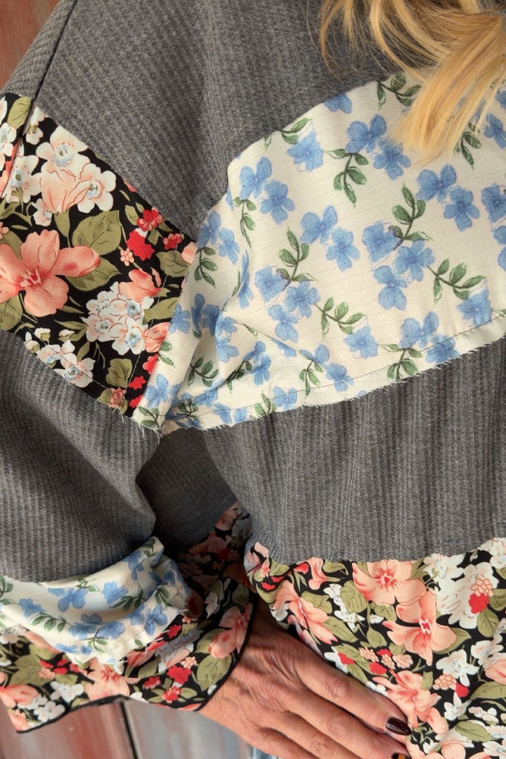 Midnight Meadow Waffle Top