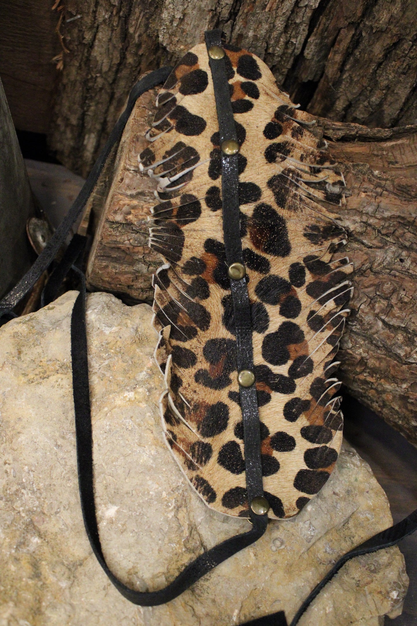 Leopard Luxe Leather Hatband