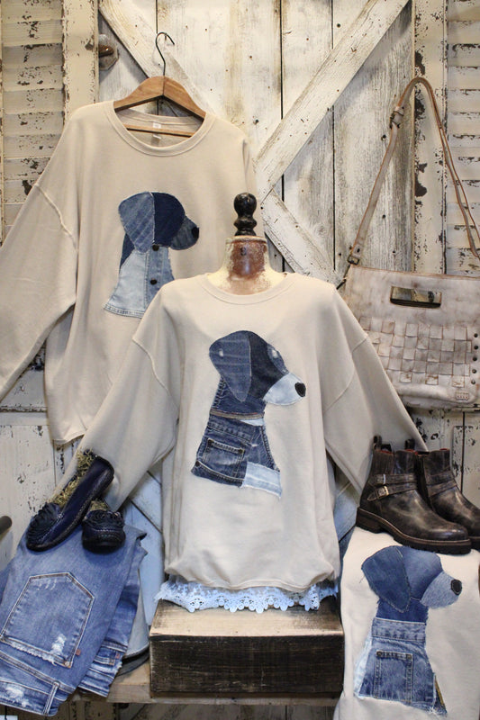 FGO Rustic Rover Handmade Applique Sweatshirt