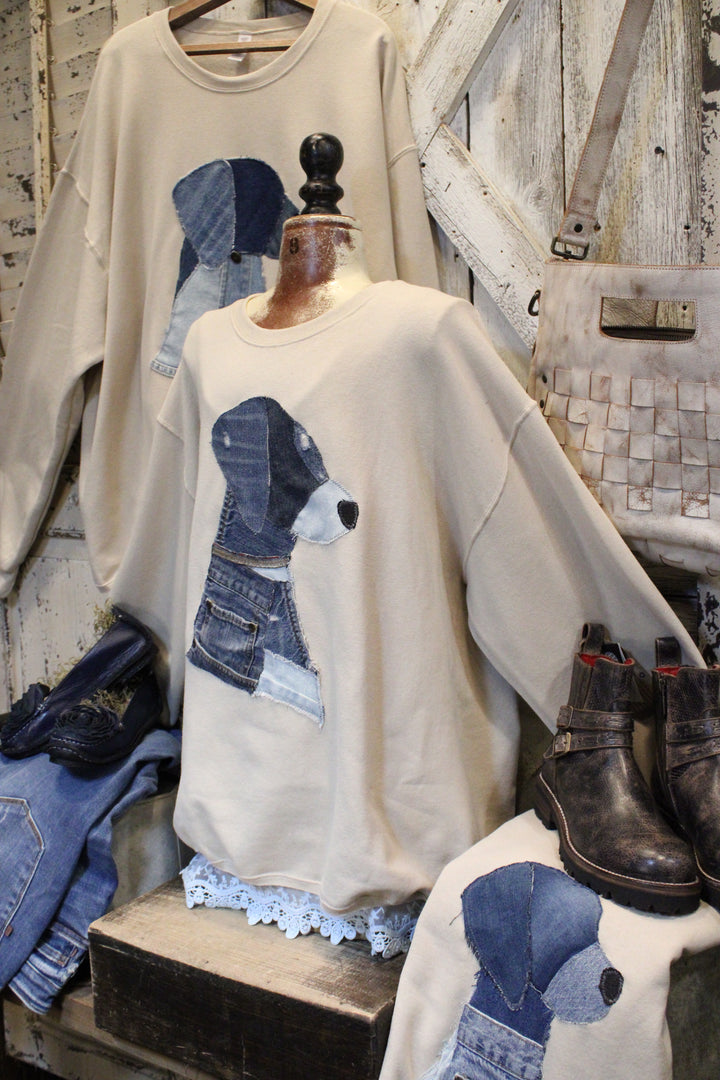 FGO Rustic Rover Handmade Applique Sweatshirt