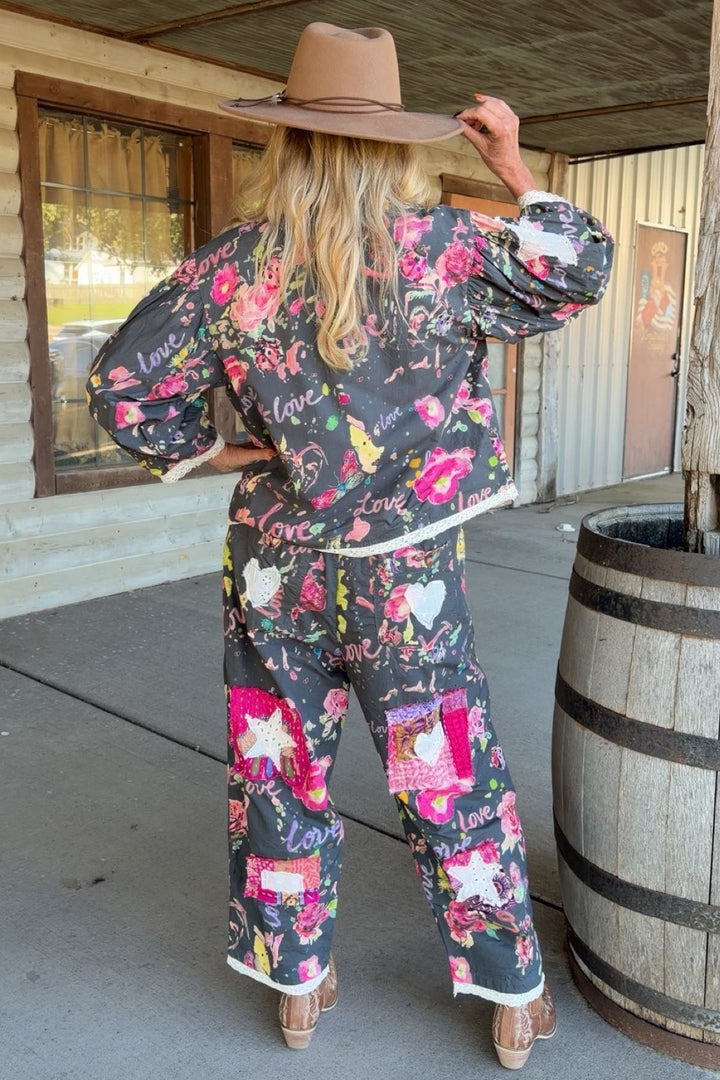Love Blossom Cotton Pants