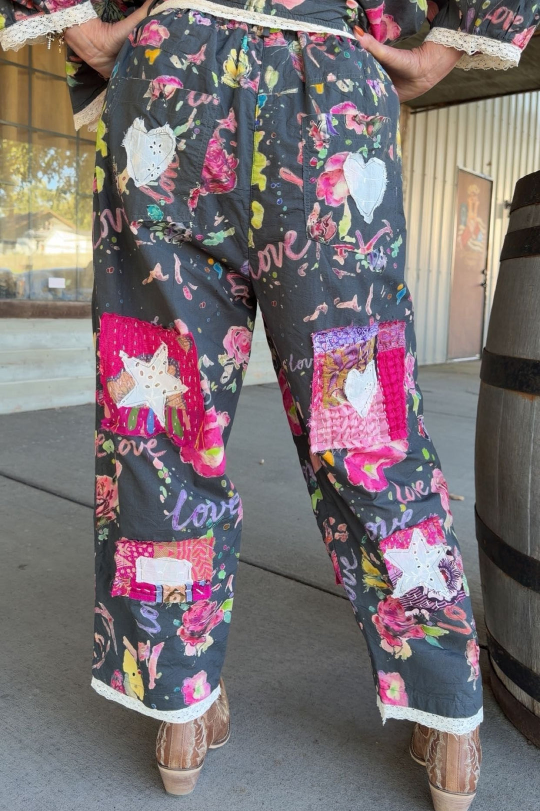 Love Blossom Cotton Pants