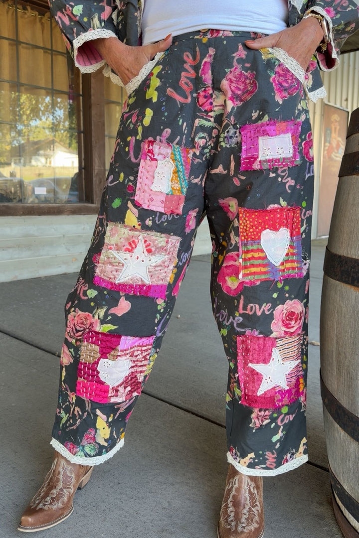 Love Blossom Cotton Pants