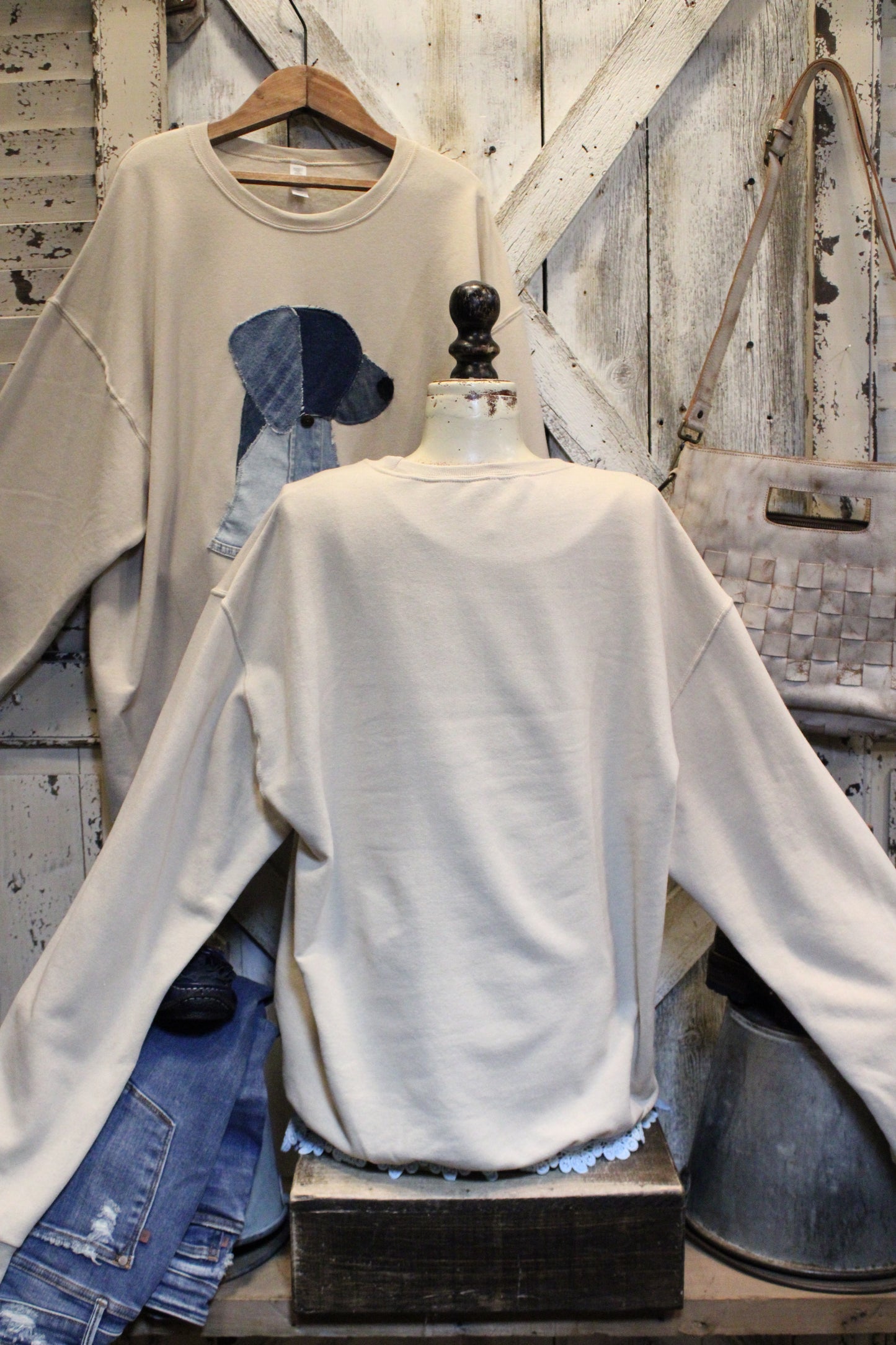 FGO Rustic Rover Handmade Applique Sweatshirt