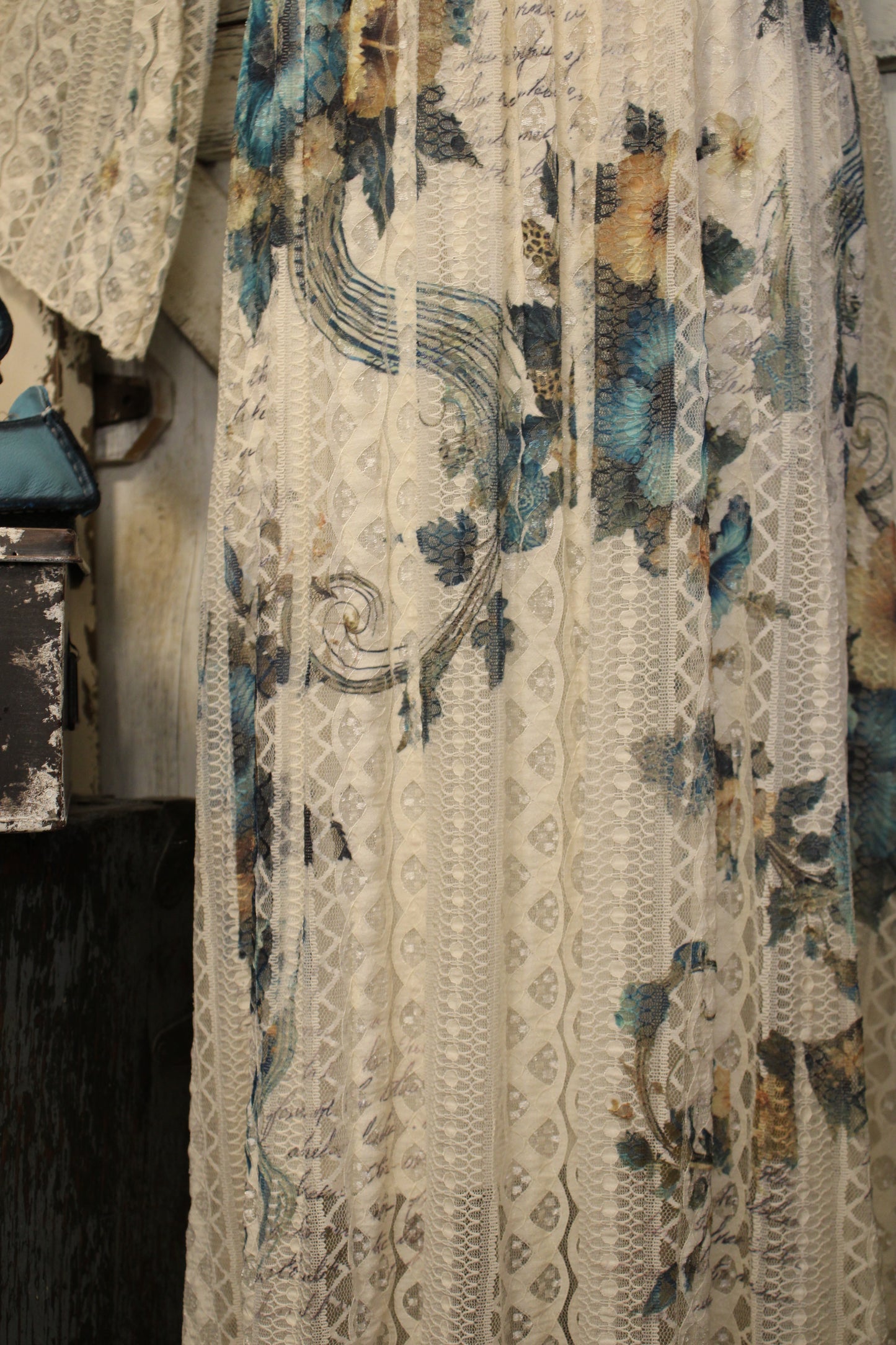 Lead Singer Beige Hibiscus Dress