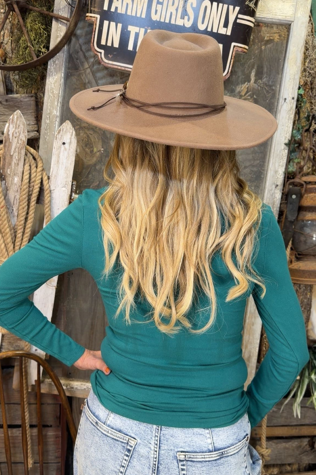 Ribbed &amp; Ready Jade Long Sleeve