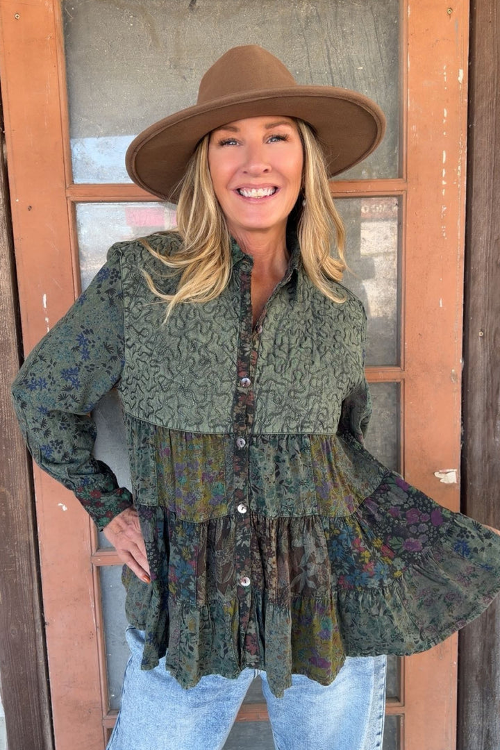 Patchwork Soul Basil Blouse