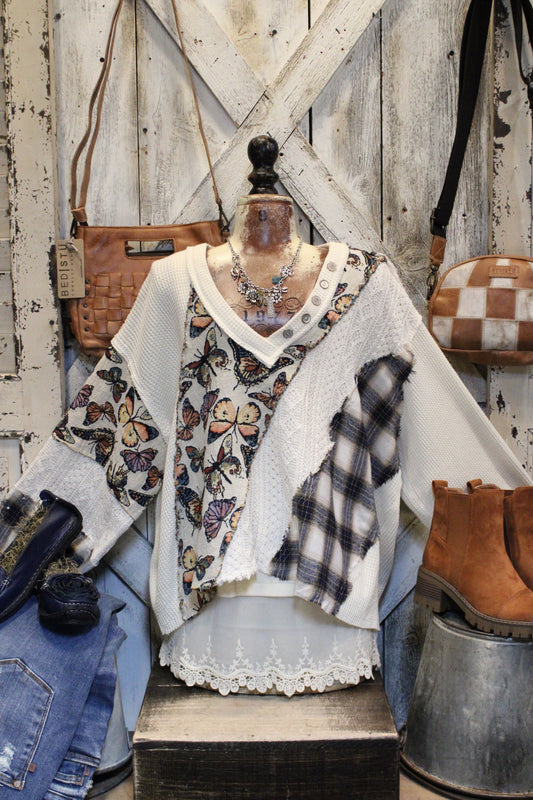 Patchwork Wings Sweater