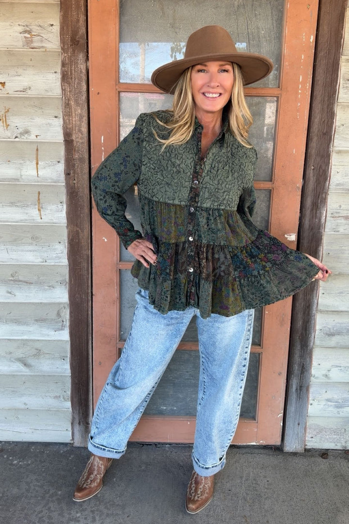 Patchwork Soul Basil Blouse