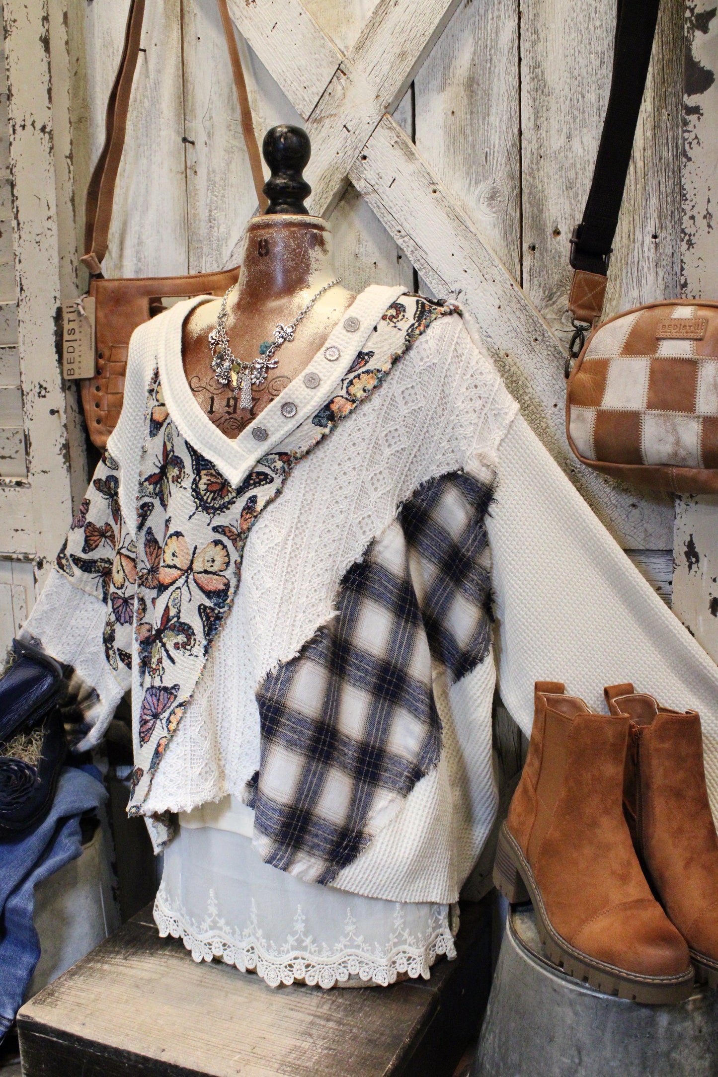 Patchwork Wings Sweater