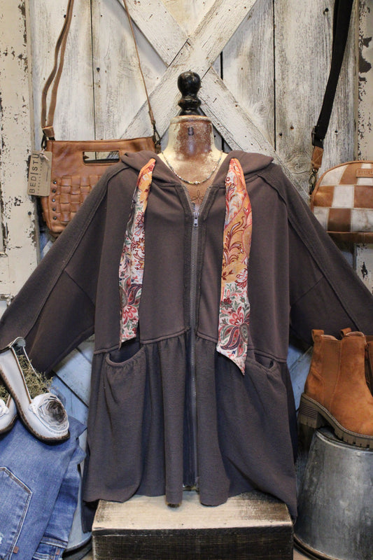 Painted Latte Hoodie Jacket