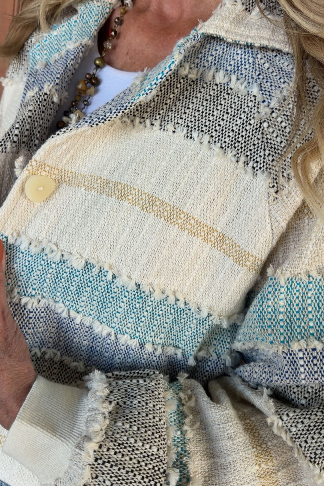 Metro Striped Cotton Jacket