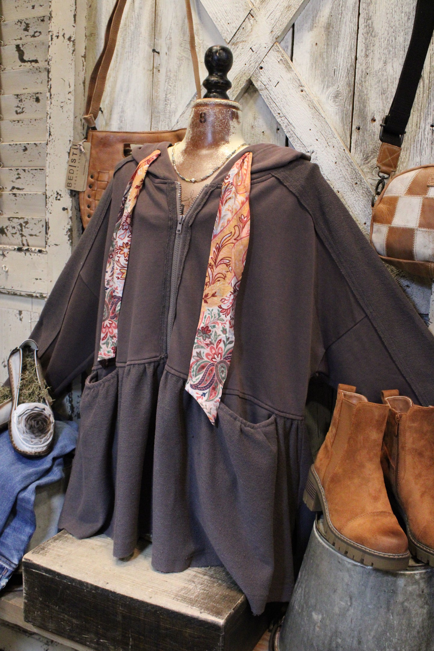 Painted Latte Hoodie Jacket