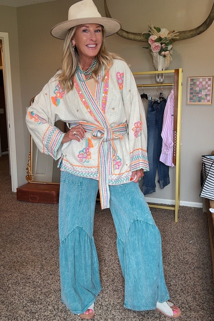 Neon Dream Cotton Kimono