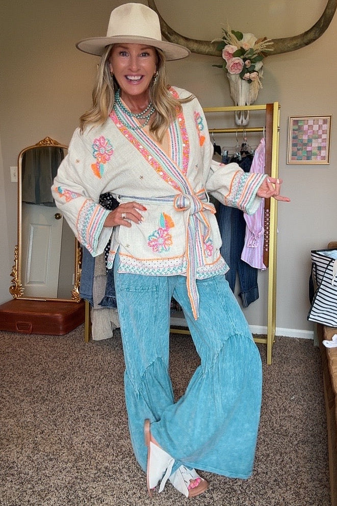 Neon Dream Cotton Kimono
