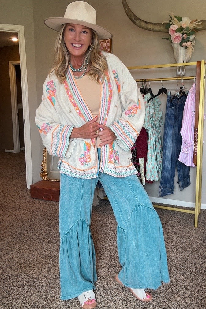 Neon Dream Cotton Kimono