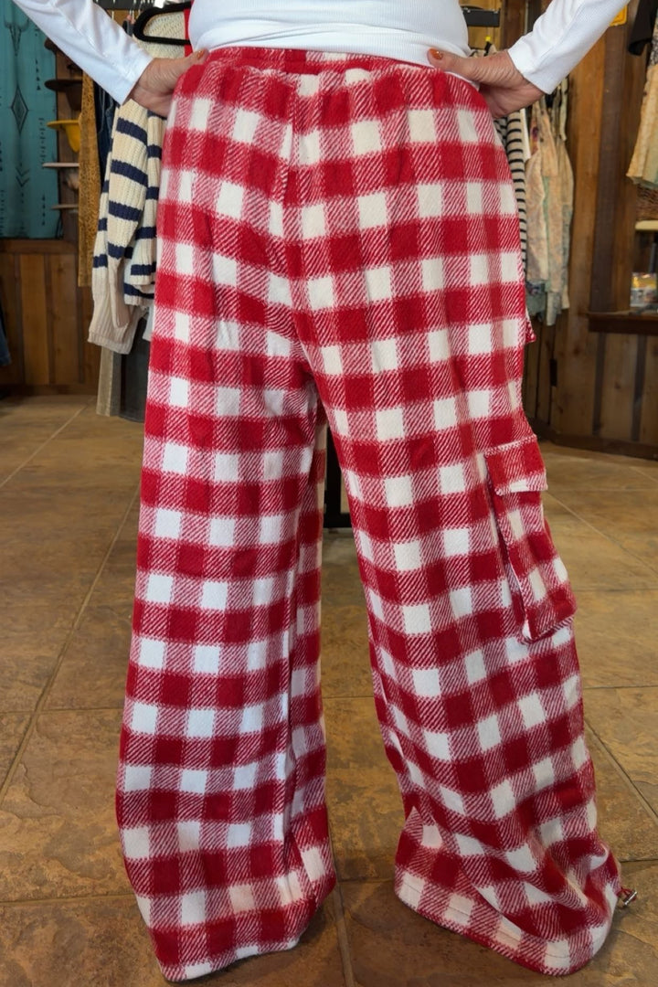 Peppermint Plaid Winter Pants