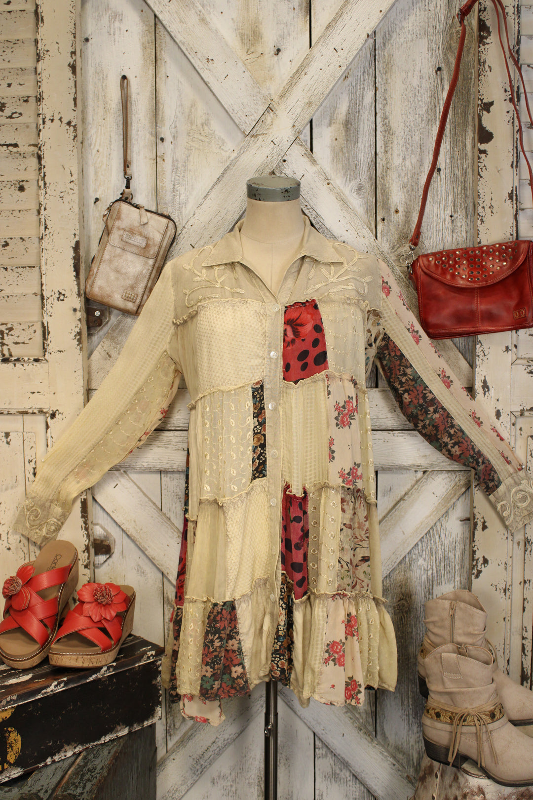 Nomad Stitch Latte Dress